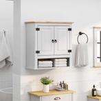 vidaXL Hangkast Corona Wit 70 x 33 x 71,5 cm Massief, Huis en Inrichting, Verzenden, Nieuw