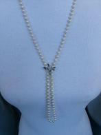 Zilver, Akoya parels - Halsketting - Art Deco Endless 86cm