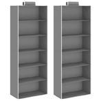 vidaXL Kledingorganisers hangend 2 st met 6 schappen stof, Huis en Inrichting, Verzenden, Nieuw