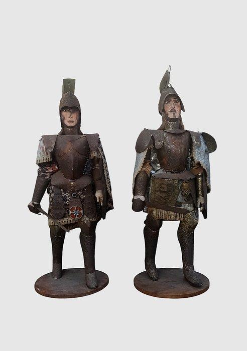 sculptuur, Soldati - Puppi siciliani - Formato XL - 118 cm, Antiek en Kunst, Curiosa en Brocante