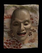 Noh masker - Hout - Kaeru [] / Kawazu [] (Zonder, Antiek en Kunst