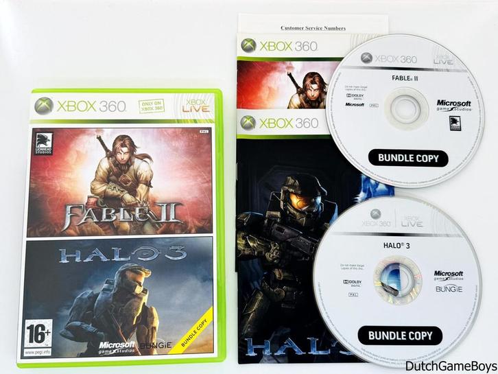 Xbox 360 - Fable II / Halo 3, Games en Spelcomputers, Games | Xbox 360, Gebruikt, Verzenden