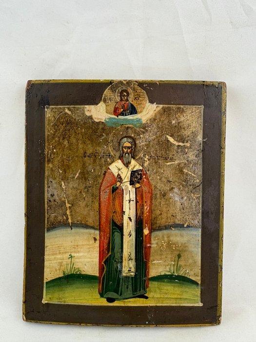 Icoon - Heilige Sergiy Radonezhsky - Hout, Antiek en Kunst, Kunst | Niet-Westerse kunst