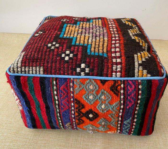 Kelim Poef - Kelim - 48 cm - 48 cm, Antiek en Kunst, Kunst | Designobjecten