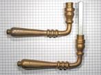 Set deurklinken messing antiek, Doe-het-zelf en Bouw, Hang- en Sluitwerk, Nieuw, Overige materialen, Klink of Kruk