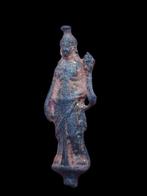Oud-Romeins Brons Rare Figure of Lady Fortuna (Zonder