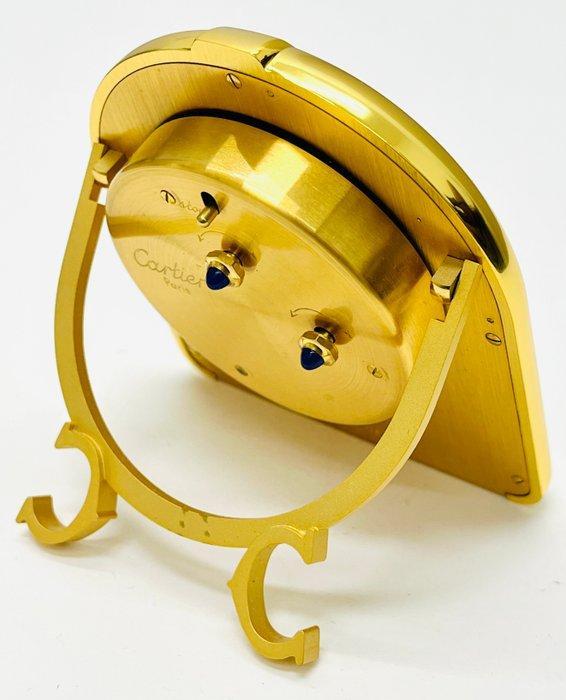 Tafelklok - cartier - Verguld, Hars - 1980-1990, Antiek en Kunst, Antiek | Klokken