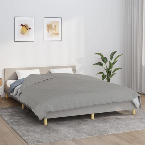 vidaXL Verzwaringsdeken 220x240 cm 11 kg stof grijs, Huis en Inrichting, Slaapkamer | Bedden, Nieuw, Verzenden
