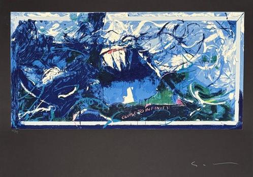 Mario Schifano (1934-1998) - Cruise to infinity, Antiek en Kunst, Antiek | Overige Antiek