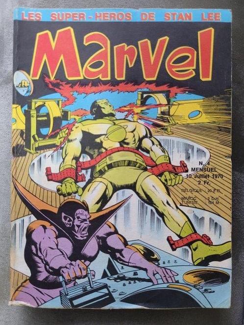 Marvel N°4 - 1 Tijdschrift - Eerste Franse editie - 1970, Boeken, Stripverhalen