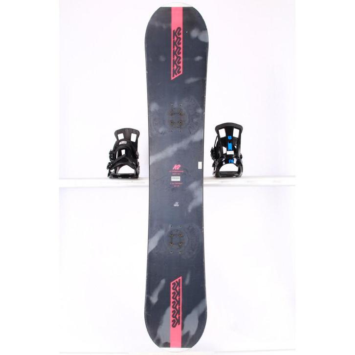 150 160 snowboard K2 EST. 87, p-tex topsheet, Black/red, FLA, Sport en Fitness, Snowboarden, Verzenden