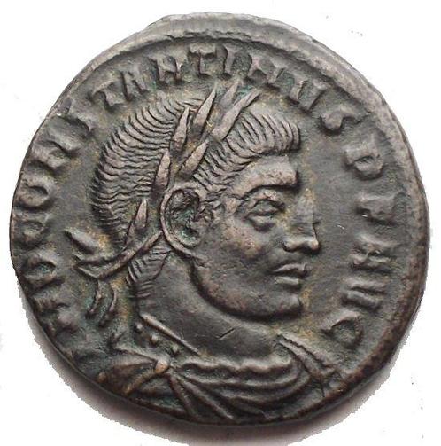 Empire romain. Constantin Ier (306-337 apr. J.-C.). r/ Sol, Postzegels en Munten, Munten | Europa | Niet-Euromunten