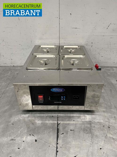 RVS Chocoladesmelter Chocoladewarmer Sauzenwarmer 4 x 1/6 GN, Zakelijke goederen, Horeca | Keukenapparatuur, Ophalen of Verzenden