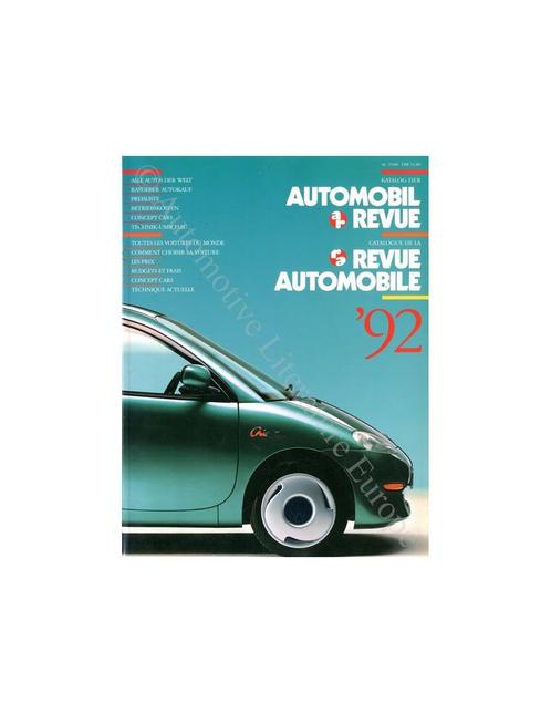 1992 AUTOMOBIL REVUE JAARBOEK DUITS FRANS, Livres, Autos | Livres, Enlèvement ou Envoi