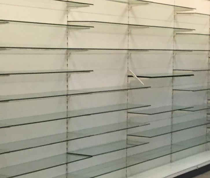 Glas schappen, glas legborden, Glazen schappen, glazen, Zakelijke goederen, Kantoor en Winkelinrichting | Magazijn, Stelling en Opslag