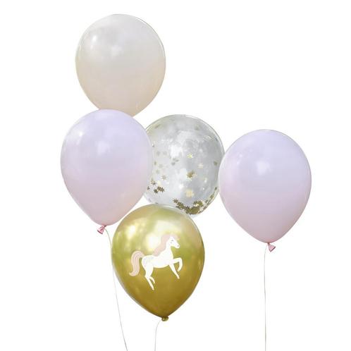 Ballonnen Prinsessen Unicorn 30cm 12st, Hobby en Vrije tijd, Feestartikelen, Nieuw, Verzenden