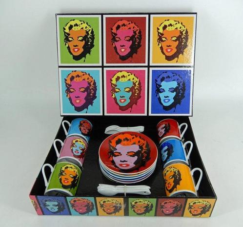 Andy Warhol, Marylin Monroe - AOC - Tasses et soucoupes -, Antiquités & Art, Curiosités & Brocante