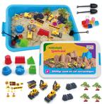 Speelzand bouwplaats koffer met vormpjes, Ophalen of Verzenden, Nieuw