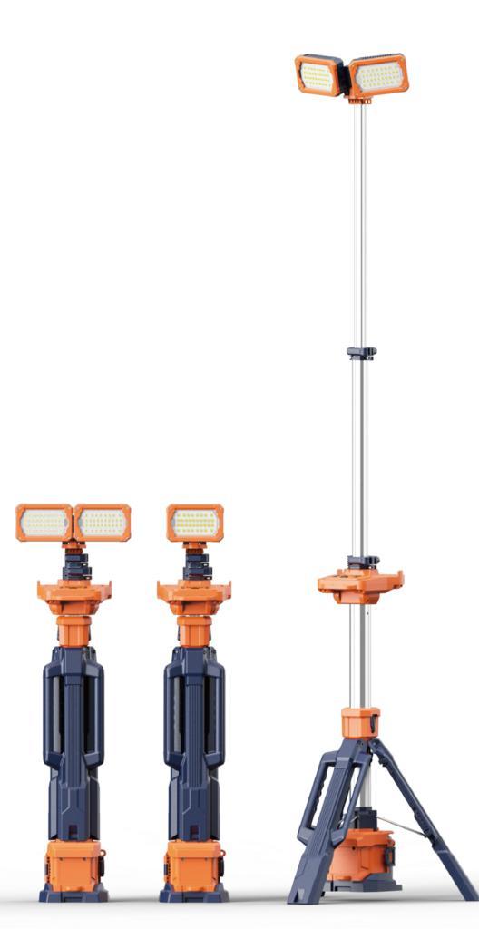 VOC-MOBLI-100 mobiele LED lichtmast Singlehead/Dualhead, Huis en Inrichting, Lampen | Overige, Nieuw, Verzenden