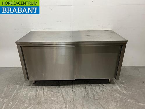 Armoire de travail en acier inoxydable 2 portes coulissantes, Zakelijke goederen, Horeca | Overige, Verzenden