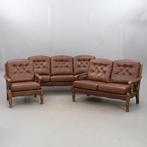 Sofa (3) - Leder, Hout, Maison & Meubles