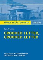 Crooked Letter von Tom Franklin.: Textanalyse und, Franklin, Tom, Verzenden