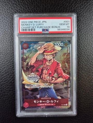 Bandai - 1 Graded card - One Piece - Monkey D. Luffy 001