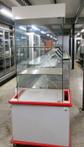 Glazen vitrine met onderkast, 84cm