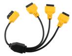 Autool 16 Pins OBD2 Verleng- Splitterkabel 3-Delig 50 cm, Auto diversen, Autogereedschap, Verzenden, Nieuw