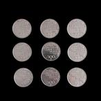 België. 500 Francs 1980 FR / VL - Collection de 9 pièces de, Postzegels en Munten