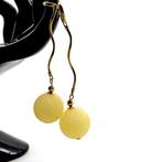 Luxueuze natuurlijke Baltische amber oorbellen in sterling, Antiek en Kunst