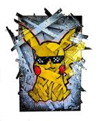 BLACH (Maxime Blachère 1980) - Anamorphose PIkachu, Antiek en Kunst