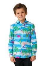 Hawaii Flamingo Overhemd Jongen OppoSuits, Kinderen en Baby's, Nieuw, Verzenden