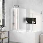 vidaXL Badscherm 3 panelen vouwbaar 117 x 120 cm, Doe-het-zelf en Bouw, Sanitair, Verzenden, Nieuw