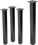 Set van 4 tafelpoten I-Design 90 cm Donkergrijze look Indust, Huis en Inrichting, Verzenden, Nieuw