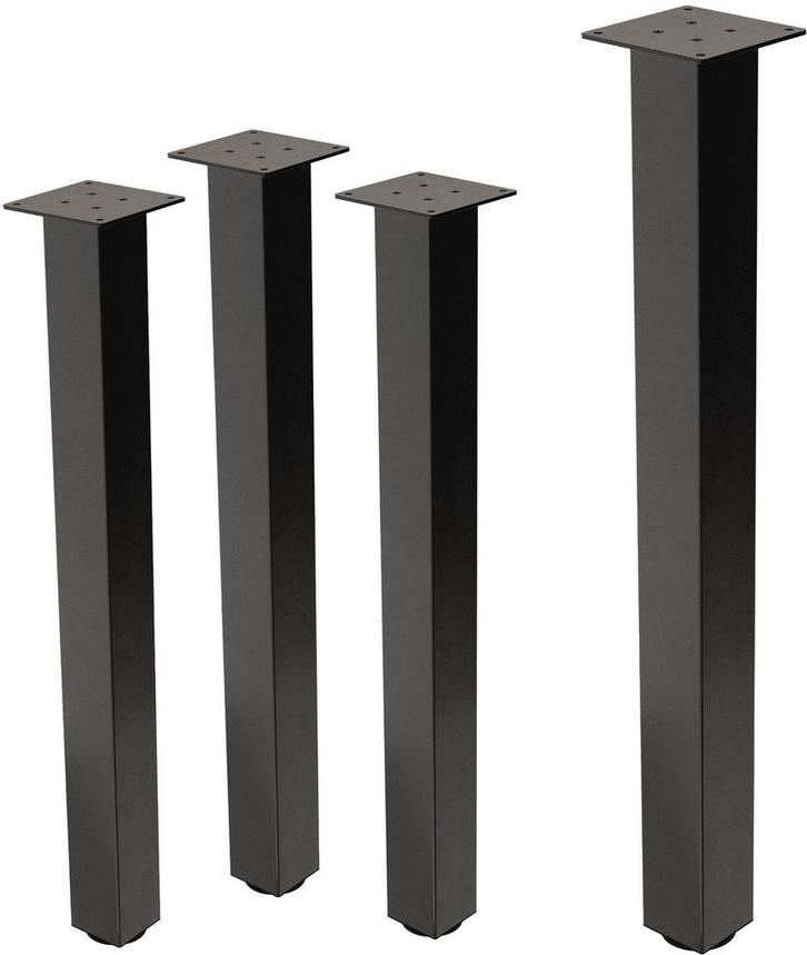 Set van 4 tafelpoten I-Design 90 cm Donkergrijze look Indust, Huis en Inrichting, Overige Huis en Inrichting, Verzenden