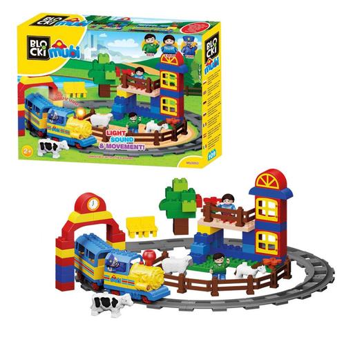 Mubi Klobi Bricks Treinstation + Vrolijke Boederij, Enfants & Bébés, Jouets | Duplo & Lego, Envoi
