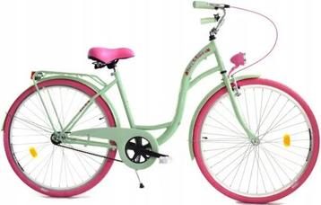 Meisjesfiets - 26 inch - stadsfiets - mintgroen roze disponible aux enchères