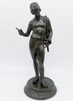 Beeld, Narciso - 26.5 cm - Bronzo brunito, Antiek en Kunst