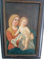 Lijst- Onze Lieve Vrouw met het Kind Jezus - Olieverf op, Antiek en Kunst