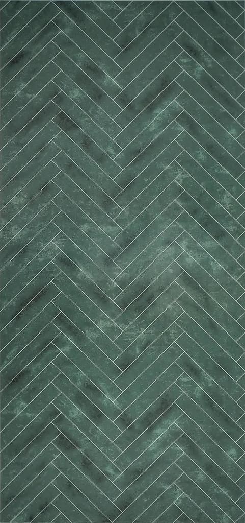 Wandpaneel Isodeco Visgraat 120x260 cm SPC Groen (Doosinhoud, Doe-het-zelf en Bouw, Sanitair, Overige typen, Nieuw, Ophalen of Verzenden