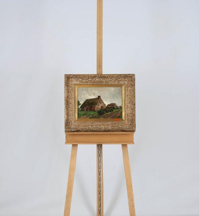 Willem Hendrik van der Nat (1864–1929) - Boerderijen, Antiquités & Art, Art | Peinture | Classique