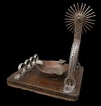 Antique equestrian relic ashtray conquistador huasó gaucho