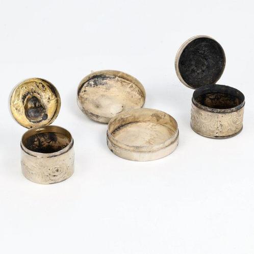 NO RESERVE - Doos (3) - .800 zilver, .925 zilver, Antiek en Kunst, Antiek | Zilver en Goud
