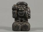 Antique Daikokuten () Sculpture Signed Hokkyo Kouzan