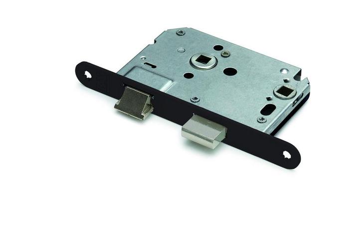 Woningbouw toilet-/badkamerslot zwart 63/8 mm, Doe-het-zelf en Bouw, Hang- en Sluitwerk, Slot, Nieuw, Overige materialen, Ophalen of Verzenden