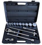 WEBER TOOLS 3/4 Doppenset | 6 kant | 22 t/m 50 mm | 15 deli, Doe-het-zelf en Bouw, Gereedschap | Handgereedschap, Ophalen of Verzenden