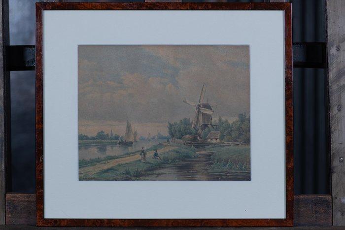 Lodewijk Johannes Kleijn (1817-1897) - Hollands Landschap, Antiek en Kunst, Kunst | Schilderijen | Klassiek