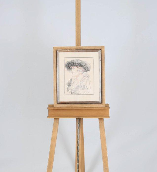 Willem de Zwart (1862-1931) - Vrouw met hoed, Antiek en Kunst, Kunst | Schilderijen | Klassiek