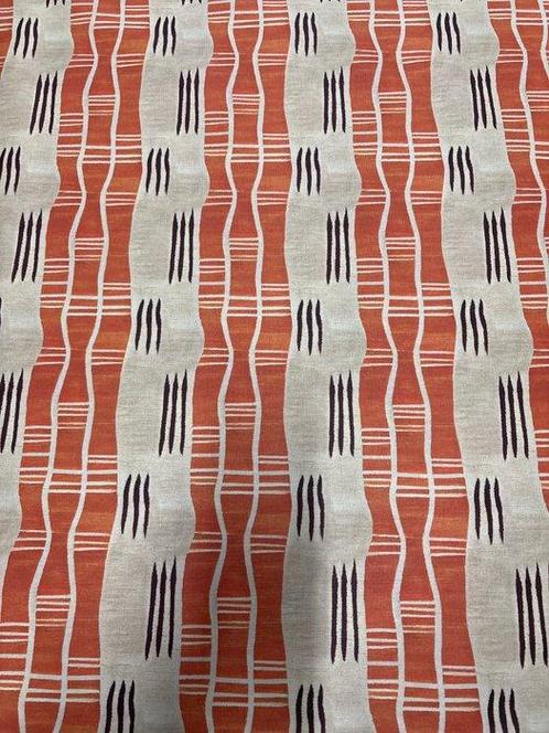 Tissu exclusif en coton Panama 100 % coton à rayures, Antiek en Kunst, Antiek | Tapijten, Tafelkleden en Textiel